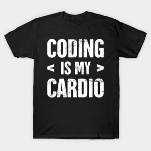 Coding Is My Cardio - Funny CS Software Developer Design T-Shirt